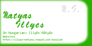 matyas illyes business card